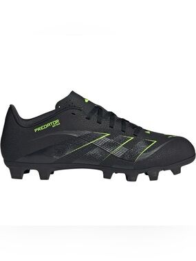 Adidas Predator Club Youth Soccer Cleats, Black and Yellow, 5